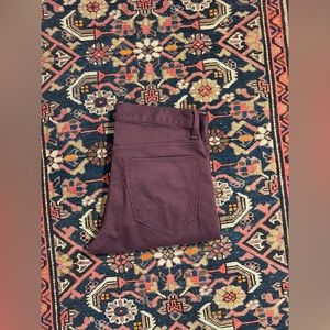 30 x 32 Banana Republic Factory Burgundy Slim Fit Travel Jeans